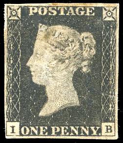 GRAN BRETAGNA 1840 - 1 penny nero, Penny ... 