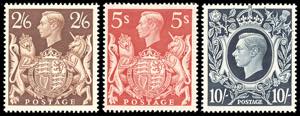 GRAN BRETAGNA 1939 - Giorgio VI, alti ... 