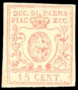 1859 - 15 cent. vermiglio (9), nuovo, gomma ... 