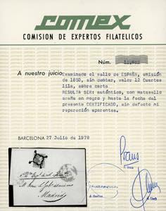 SPAGNA 1850 - 12 c. Regina ... 