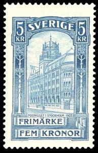 SVEZIA 1903 - 5 k. Palazzo delle Poste ... 