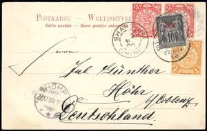 1900 - 1 cent., 2 cent., coppia Dragoni ... 