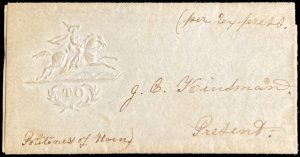 STATI UNITI DAMERICA 1851 - Minilettera a ... 