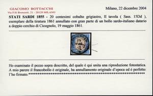 SARDEGNA 1855/1863 - Avanzata ... 