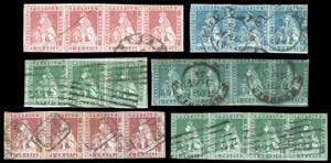 TOSCANA 1851 - Raro insieme di sei ... 