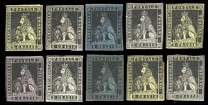 TOSCANA PROVE 1851 - Dieci prove del 2 ... 