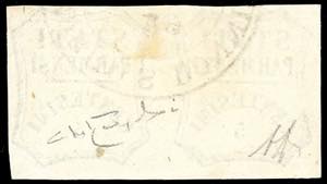 1859 - 5 cent. verde azzurro, I ... 