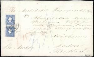 1861 - 15 soldi azzurro, II tipo (32), due ... 