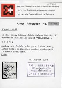 SVIZZERA 1854/1862 - Cinque ... 