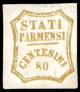 1859 - 80 cent. bistro oliva (18), nuovo ... 
