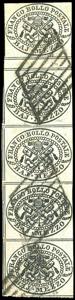 1852 - 1/2 baj grigio (1), striscia ... 
