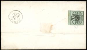 1854 - 1 baj verde grigiastro (2), otto ... 