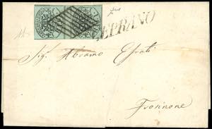 1864 - 1 baj verde grigiastro (2), coppia ... 