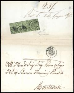 1853 - 2 baj verde oliva (3), striscia ... 