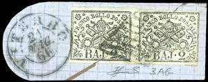 1865 - 2 baj grigio azzurrastro (3Ab), ... 