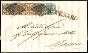 1856 - 3 baj camoscio, striscia orizzontale ... 