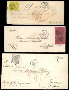 1852/69 - Tre lettere da Roma per ... 