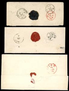 1852/69 - Tre lettere da Roma per ... 