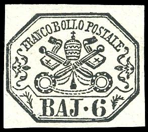 1864 - 6 baj grigio perla (7Aa), nuovo, ... 