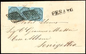 1859 - 7 baj azzurro chiaro (8a), tre ... 