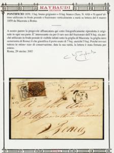 1859 - 8 baj bianco frazionato ... 