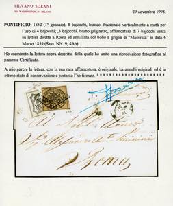 1859 - 8 baj bianco frazionato ... 