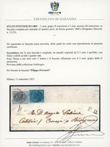 1869 - 3 cent. grigio II ... 