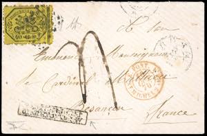 1870 - 40 cent. giallo (29b), perfetto, su ... 