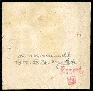 1858 - 4 kr. rosso smorto (4), tre ... 