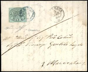 SARNANO, C.s.d. in azzurro, punti R2 - 1 baj ... 