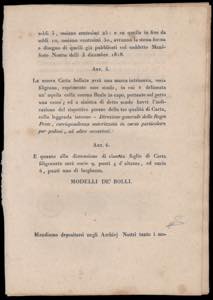 1819 - Manifesto camerale del 13/11/1819 in ... 