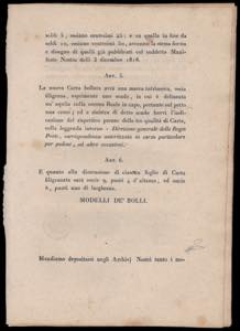 1819 - Manifesto camerale del ... 