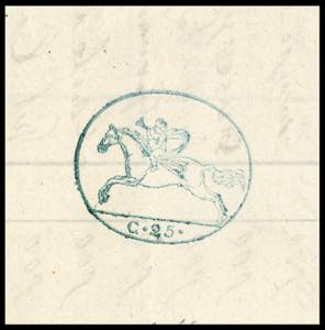 1819 - 25 cent. Cavallino, ... 