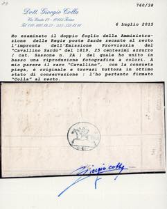 1819 - 25 cent. Cavallino, ... 