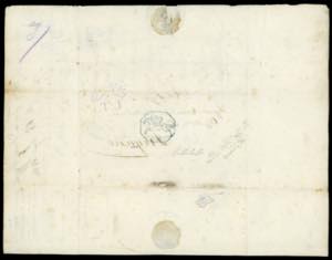 1820 - 50 cent. Cavallino, impressione a ... 