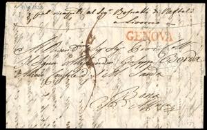 1828 - Lettera prefilatelica da Saluzzo ... 