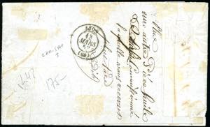 1853 - 5 cent. nero, coppia, con ... 