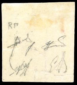 1851 - 5 cent. nero grigiastro ... 