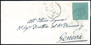 1855 - 5 cent. verde (4), perfetto, isolato ... 