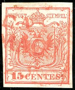 CASALMAGGIORE, Rd rosso punti R3 - 15 cent., ... 