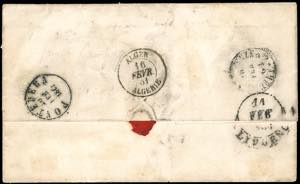 1861 - 10 cent. bruno tenue e 40 ... 