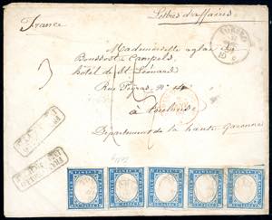 1859 - 20 cent. cobalto oltremare (15Ba), ... 