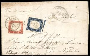 1857 - 20 cent. indaco scuro, perfetto, 40 ... 