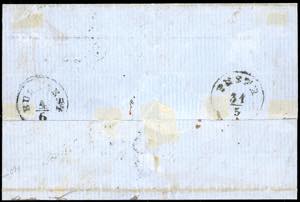 1863 - 80 cent. giallo arancio e 5 ... 