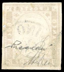 1861 - 3 lire rame, carta spessa ... 