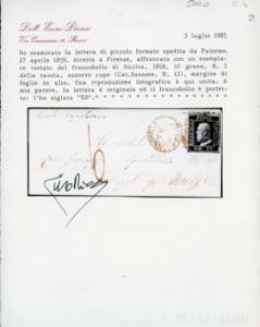 1859 - 10 grana azzurro cupo (12), ... 