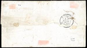 1853 - 1 crazia carminio chiaro, ... 