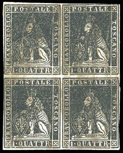 1857 - 1 quattrino nero, II emissione (10), ... 