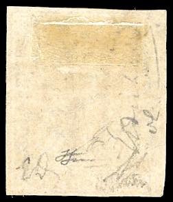 1857 - 1 soldo ocra, II emissione ... 