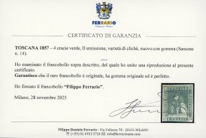 1857 - 4 crazie verde, II ... 